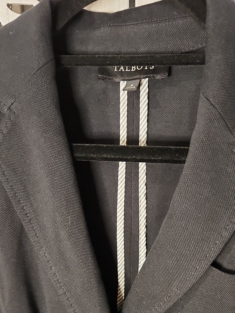 Talbots Black Men's Blazer - Tailored Notch Lapel